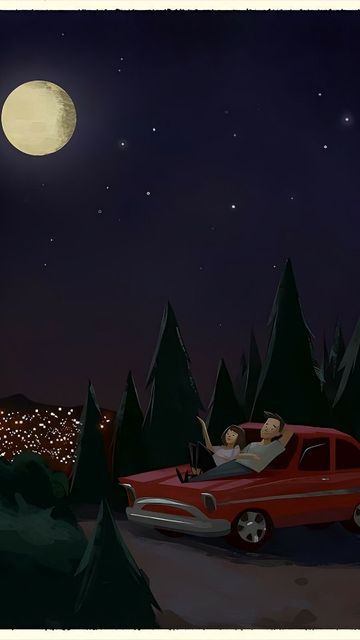 Car At Night, Qhd Wallpaper, Bff Drawings, Star Illustration, Star Gazing, Adventure Aesthetic, New Background Images, Story Ideas Pictures, Pop Art Wallpaper