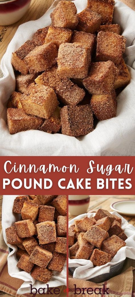 Recipes With Pound Cake In Them, Pound Cake Churro Bites, Desserts Using Pound Cake, Pound Cake Toppings Bar, Grilled Pound Cake Desserts, Sara Lee Pound Cake Dessert Ideas, Desserts Using Store Bought Pound Cake, Pound Cake Cake Pops, Recipes Using Frozen Pound Cake