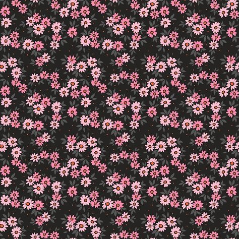 Small Flower Print Pattern, Small Flower Wallpaper, Small Flowers Wallpaper, Floral Black Background, Small Flower Design, Small Floral Pattern, Black Background Design, Flowers Black Background, Flower Print Pattern