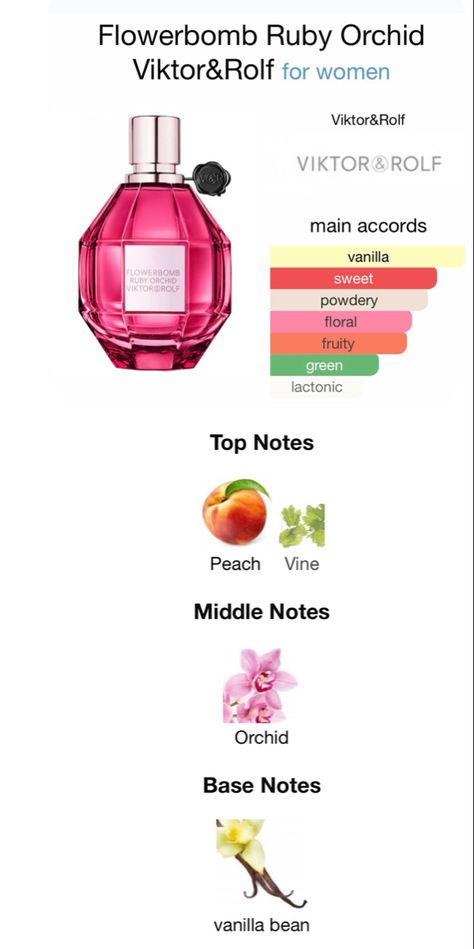 Viktor And Rolf Flowerbomb Ruby Orchid, Ruby Orchid Perfume, Flower Bombe Parfum, Fruity Floral Perfume For Women, Flowerbomb Viktor And Rolf, Viktor And Rolf Flowerbomb, Flowerbomb Ruby Orchid, Amazing Perfumes, Orchid Perfume