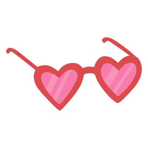 Heart Sunglasses Illustration, Glasses Png Aesthetic, Heart Sunglasses Tattoo, Heart Sunglasses Drawing, Glasses Drawing, Glasses Png, Graphic Desi, Heart Shaped Glasses, Heart Glasses