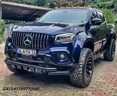 Benz Jeep Mercedes, X Class Mercedes Pickup, Mercedes Offroad, Mercedes Benz Trucks Luxury, Mercedes Benz Pick Up Truck, Mercedes Jeep, Most Luxurious Car, Mercedes Benz World, Mercedes Suv