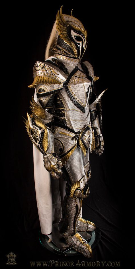 White Knight Armor by Azmal.deviantart.com on @DeviantArt Asgardian Armor, Wing Armor, Angel Armor, Iron Armor, Armor Inspiration, Armadura Cosplay, Batman Armor, Dragon Armor, Armor Clothing