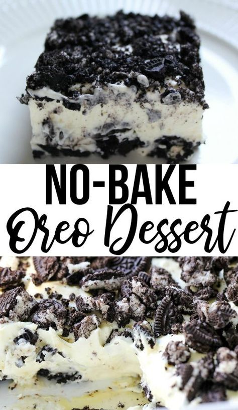 No Bake Oreo Dessert, Oreo Desserts, Oreo Dessert Recipes, Dessert Oreo, Party Food Dessert, Quick Dessert Recipes, Slow Cooker Desserts, Quick Easy Desserts, Easy No Bake Desserts