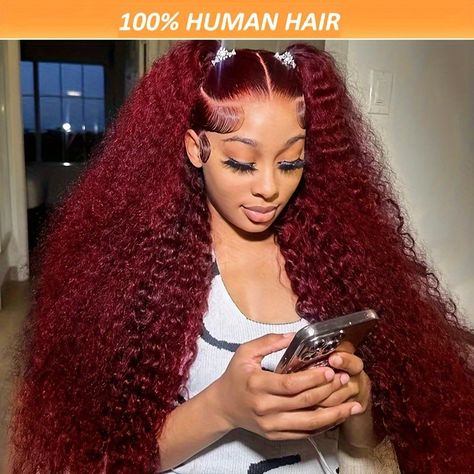 Faster shipping. Better service Burgundy Hair Curly Wig, Different Black Women Hairstyles, Magenta Lace Front Wig, Cute Red Head Hairstyles, 13x4 Deep Wave Lace Front Wig Styles, Natural Hair Color Wigs, 99j Wig Hairstyles, Red Deep Wave Wig Styles, Burgundy Wig Styles