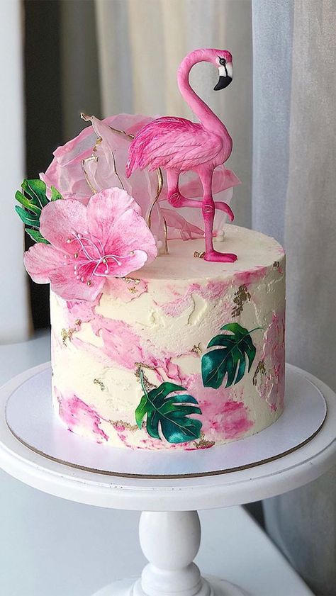 flamingo birthday cake, tropical birthday cake #birthday #birthdaycake #flamingo #birthday Conformation Party, Tropical Birthday Theme, Rainforest Party, Tropical Birthday Cake, Hawaii Cake, Flamingo Birthday Cake, 21 Bday, Flamingo Themed Party, Tropical Birthday Party