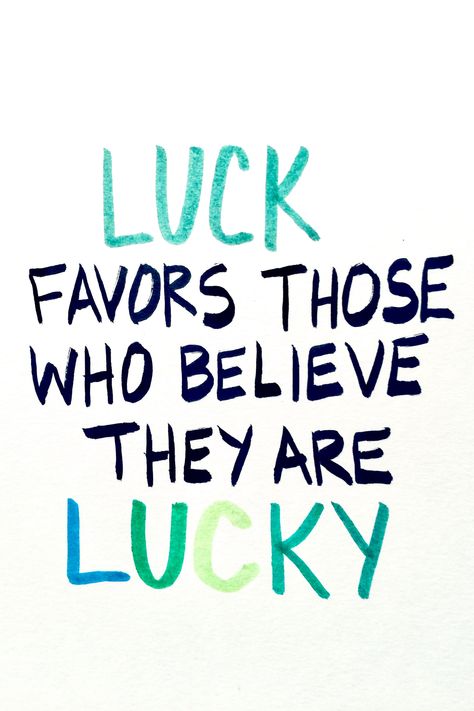 One of my all-time favorite books is The Luck Factor by Dr. Richard Wiseman. He reveals scientifically-proven ways you can become luckier. Read the highlights on the Thoughts on the Good Life blog. #luck #lucky #winning #happy #happiness #quotes Lucky Day Quotes, Being Lucky Quotes, Quotes On Luck, Happy Go Lucky Quotes, Luck Quotes Inspirational, Good Luck Aesthetic, Quotes On Winning, Quotes About Luck, Strike Quotes