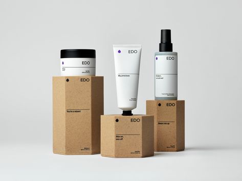 Custom-Made Cellulose Packaging For Men's Skincare Brand EDO | Dieline - Design, Branding & Packaging Inspiration Mens Skin Care Packaging, Creative Box Packaging, Packaging Creative, Men's Skincare, Packaging Design Trends, Skin Care Packaging, Skincare Packaging, Creative Box, Branding Design Packaging