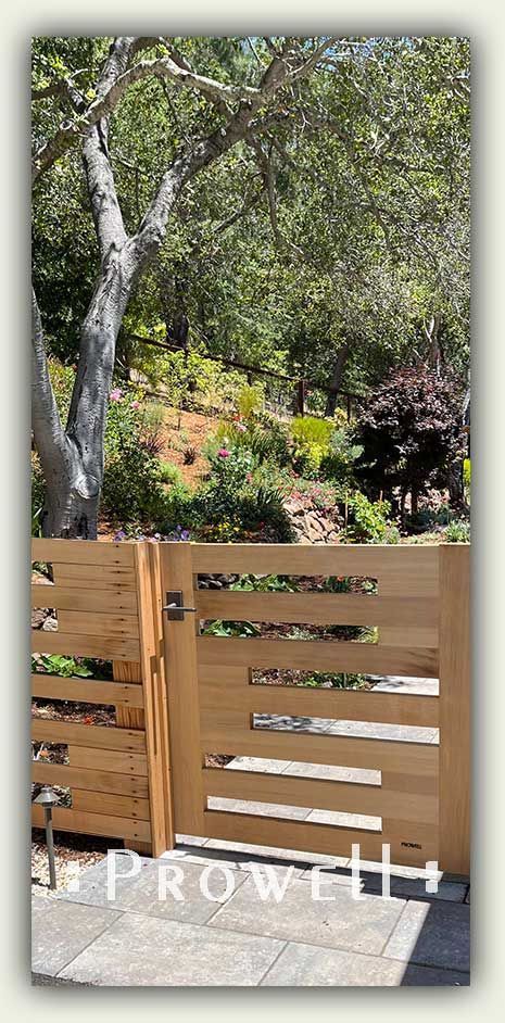 Custom Wood Garden Gates #15, by Prowell Woodworks, inc Wooden Gates Ideas, Prowell Woodworks, Wood Garden Gate, Wooden Gate Designs, Back Gate, Retro Architecture, Wooden Garden Gate, Wood Arbor, Yard Gate