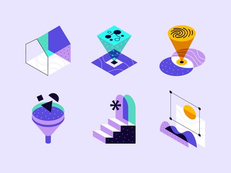 Branding System, Icon Company, Icon Set Design, Marketing Icon, Graphic Motif, Isometric Art, Isometric Design, Website Inspiration, App Icon Design