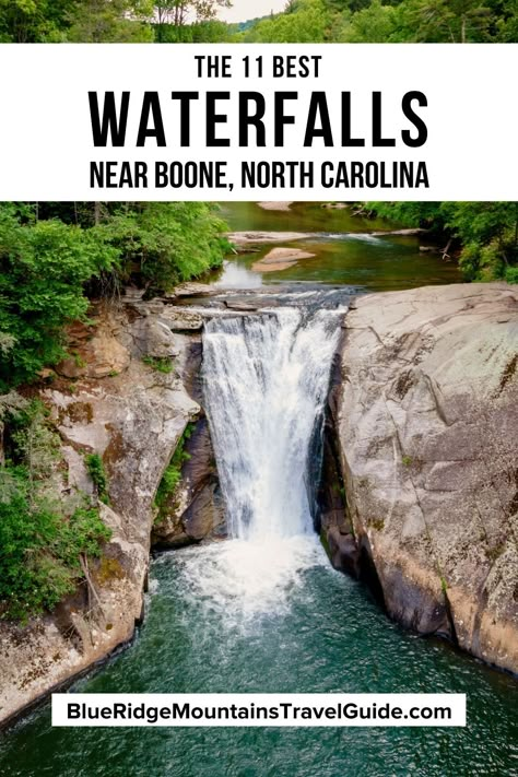 North Carolina Waterfalls Map, Waterfalls North Carolina, Linville Falls Nc, Linville Gorge North Carolina, Hiking North Carolina, North Carolina Hikes, Waterfalls In North Carolina, North Carolina Hiking, Nc Waterfalls