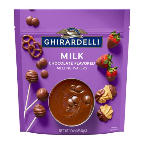 Chocolate Melting, How To Temper Chocolate, Chocolate Melting Wafers, Pure Cocoa Butter, Dipped Strawberries, Milk Chocolate Candy, Ghirardelli Chocolate, Chocolate Candy Melts, Chocolate Wafers