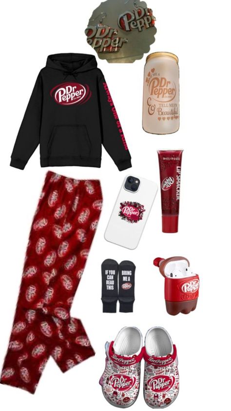 Dr Pepper Themed Gifts, Dr Pepper Outfit, Dr Pepper Clothes, Dr Pepper Costume, Dr Pepper Stuff, Dr Pepper Aesthetic, Doctor Pepper, Cute Outfits With Leggings, Lip Smackers