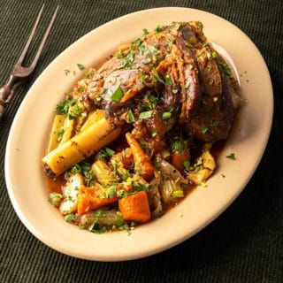 Greek Lamb or Venison Shank - Hunter Angler Gardener Cook Greek Lamb Shanks Recipe, Greek Lamb Shanks, Venison Shank Recipe, Venison Shank, Shank Recipes, Authentic Carnitas Recipe, Moose Meat, Salami Recipes, Green Chile Stew