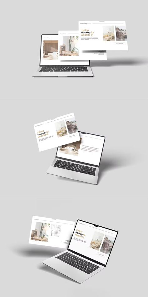 Floating Screen and Laptop Mockup Laptop Mockup Design, Free Mockup Website, Website Mockup Design, Web Design Mockup, Laptop Mockup, Creative Fabric, Web Mockup, Macbook Mockup, Ipad Mockup