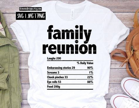 Cricket Png, Family Reunion Bingo, Cricut Cutie, Family Reunion Shirts Designs, Family Reunion Food, Food Nutrition Facts, Reunion Games, Family Reunion Shirts, Family Reunion Planning