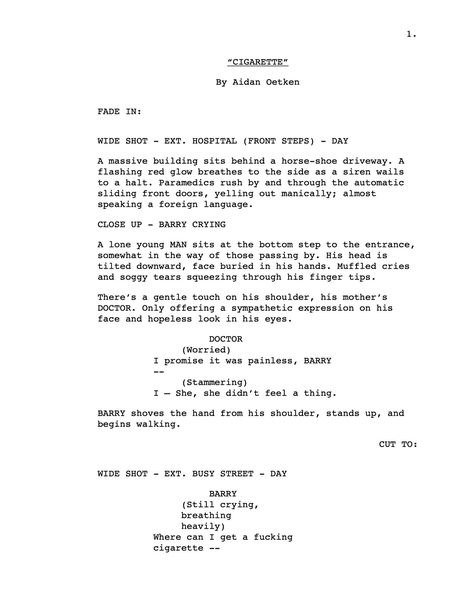 which do you rely on: luck or fate? is there even a difference? 🎱 a lil sum different today. the beginnings of a short film script i’m writing for a screenwriting class i’m taking this semester. called “brickyard” following a young man named barry who involuntarily gets caught up in a crime syndicate after befriending a guy named manny and getting hooked on playing pool for profit. inspired by the local bar downtown, i just like the name and thought it fit the theme im going for. it’s still ... How To Write A Script For A Short Film, How To Write A Short Film, Short Film Ideas, Short Film Scripts, Toon Boom, Writing Scripts, Playing Pool, Filmmaking Inspiration, Film Script