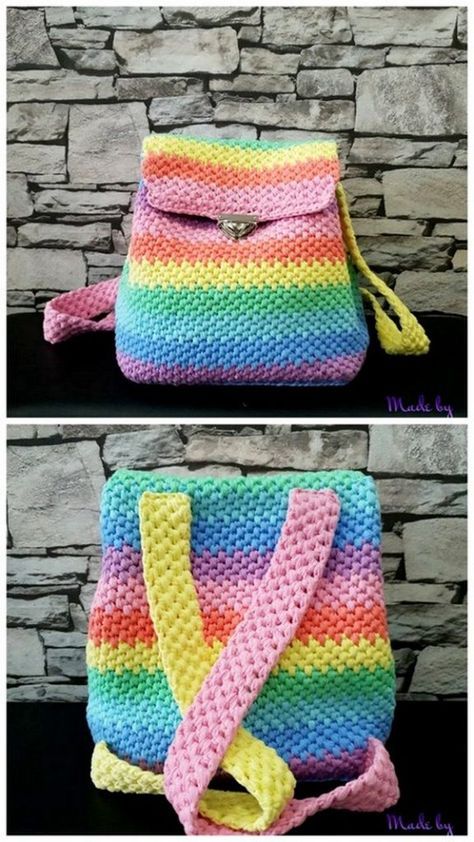 Crochet new Bag Patterns For Beginner {2021 Updated} Small Crochet Backpack Free Pattern, Crochet Travel Bag, Crochet Sling Bag Free Pattern, Crochet Backpack Free Pattern, Crochet Travel, Crochet Sling Bag, Crochet Backpack Pattern, Crochet Shoulder Bags, Free Crochet Bag