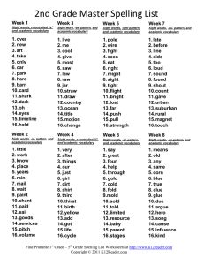 3rd Grade Master Spelling List Grade 2 Weekly Spelling Words, 2nd Grade Master Spelling Words List, 2 Grade Spelling Words List, Montessori, Spelling List 2nd Grade, Spell Bee Words Grade 2, Spell Bee Words For Grade 1, 2nd Grade Vocabulary Words List, Spelling Test Practice