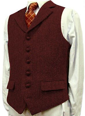 Mens Western Vest, Mens Tweed Vest, Suit Styles, Suit Man, Herringbone Vest, Herringbone Wood, Wool Waistcoat, Tweed Waistcoat, Vest For Men