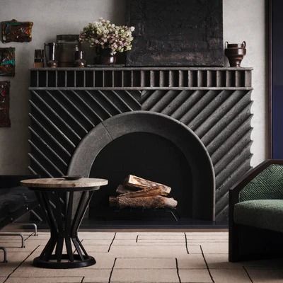 Billy Cotton, Midcentury Architecture, Ann Sacks, Kengo Kuma, Local Furniture, Inside Design, Home Fireplace, Floor Covering, Fireplace Design