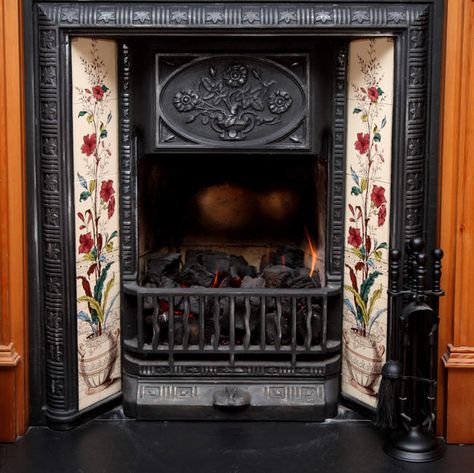 Victorian Fireplaces on AboutBritain.com Fire Places Decoration Ideas, Fireplace Minecraft, Victorian Fireplace Tiles, Victorian Fireplaces, Wood Burner Fireplace, Marble Hearth, Fireplace Home, Fireplace Tiles, Old Victorian Homes