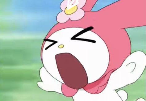 Angry My Melody, My Melody Reaction, Melody Sticker, My Melody Stuff, My Melody X Kuromi, Me Cartoon, Sanrio Memes, Hello Kitty Icons, Cinnamoroll Hello Kitty