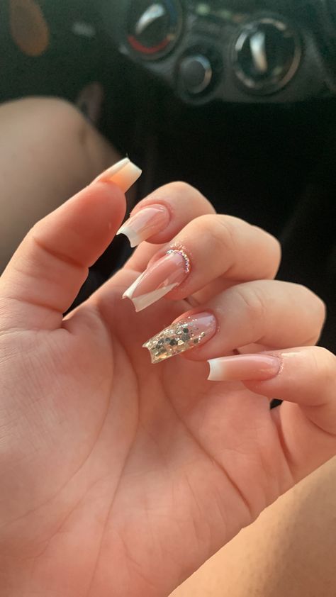 Classy Acrylic Nails, White Nail, Pink Acrylic Nails, Nails Desing, Pretty Acrylic Nails, Fancy Nails, Perfect Nails, Swag Nails, White Nails