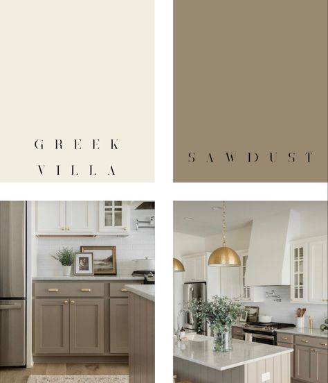 Organic Modern Kitchen Paint Colors, Organic Modern Interior Paint, Living Dining And Kitchen, Kitchen With Tan Walls, Cabinet Colors For Light Wood Floors, Oatmeal Kitchen Cabinets, Kitchen Colors Schemes 2024, Warm Kitchen Color Palette, Neutral Color Kitchen Cabinets