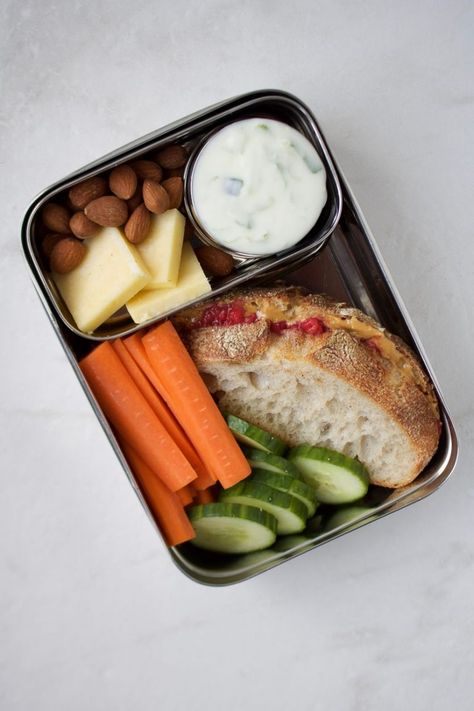 Copycat Starbucks Protein Boxes - Stephanie Kay Nutrition Pb And J Lunch Ideas, Snack Box Healthy, Adult Lunchbox Ideas, Take To Work Lunch Ideas, Healthy Lunchbox Ideas For Adults, Vegan Lunchbox Ideas, Adult Lunch Box Ideas, Lunch Box Ideas For Adults, Protein Boxes