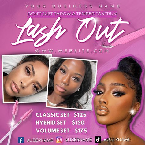 Excited to share the latest addition to my #etsy shop: Lash Tech Flyer Editable Template https://etsy.me/3DUaEC9 #lashtechflyer #lashtech #lashspecials #editabletemplate #canvatemplate #instantdownload #lashextension #minklashes #volumelashes Lash Banner Ideas, Eyelash Extension Promotion Ideas, Lash Extension Logo Design Ideas, Lash Extension Flyer Design, Lashes Flyer Design, Lash Extensions Flyer, Lash Sale Flyer Ideas, Lash Tech Flyers, Lash Tech Inspiration