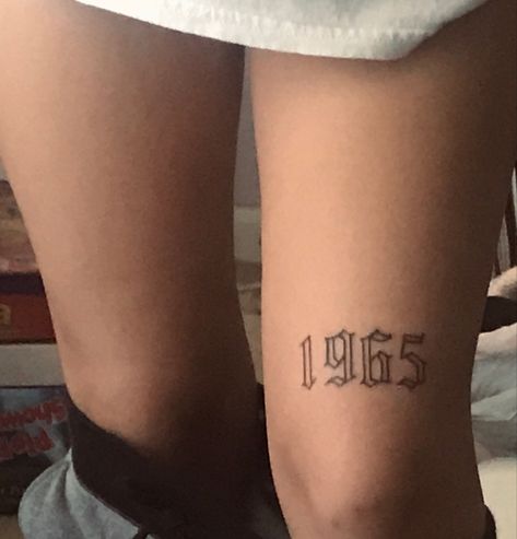 222 Tattoo Above Knee, Number Above Knee Tattoo, Date On Leg Tattoo, 2001 Ankle Tattoo, Year Tattoo On Knee, Above Knee Year Tattoo, 1998 Tattoo Above Knee, 1999 Knee Tattoo, 2020 Tattoo Number