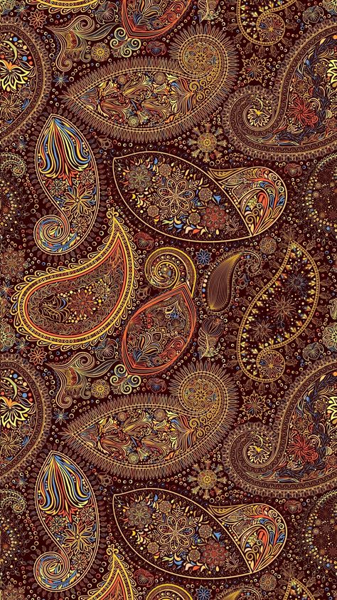 Paisley Wallpaper Iphone, Romani Wallpaper, Bohemian Wallpaper Iphone, Paisley Aesthetic, Mandala Wallpaper Pattern, Boho Aesthetic Wallpaper, Paisley Wall Art, Hippie Patterns, Fabric Art Ideas