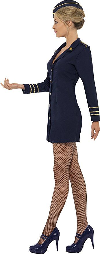 Denim Skirt Outfit Winter, Flight Attendant Costume, Casual Dinner Outfit Summer, Pirate Girl Costume, Scarf Wearing, Girl Pirates, Holiday Outfits Summer, Womens Costume, Flight Attendant Fashion