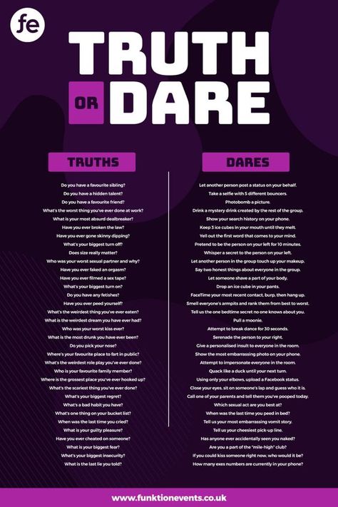 Adult Truth Or Dare Questions Dirty, Truth Or Dare Questions For Best Friends, Truth Or Dare Questions For Teenagers, True Or Dare Questions, Spicy Truth Or Dare Questions, Dare Ideas, Game To Play With Friends, Funny Truth Or Dare, Funny Dares