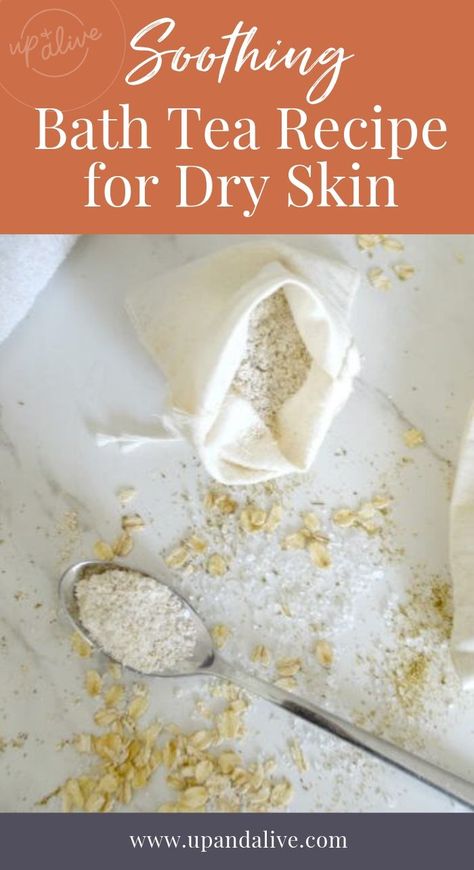 Tub Tea Recipes, Diy Bath Tea, Tea Baths, Soothing Bath Soak, Bath Tea Recipe, Bath Bags, Bath Teas, Milk Baths, Bath Soak Recipe