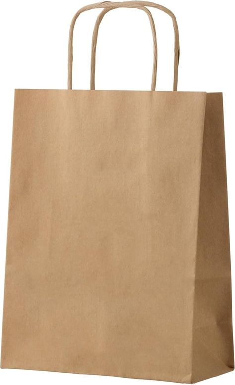 Amazon.com: FACEBAG 50-Pack Brown Paper Bags with Handles Bulk, 8x4.25x10.5 Inches,Medium-sized Gift Bags with Handles for Party Favors，Take-Out，Grocery Shopping & Retail，Reusable & Durable : Health & Household Gift Bags Wedding, Brown Paper Bags, Custom Gift Bags, Retail Bags, Brown Paper Bag, Party Gift Bags, Paper Gift Bags, Ink Stamps, Reduce Waste