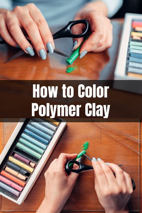 Finding the right paint for polymer clay can be tricky and might not always give you the results you want. Learn the best techniques for coloring polymer clay and how to use polymer clay with ease. Save this pin to easily refer back to how to color and paint polymer clay like a pro! How To Bake Sculpey Clay In Oven, How To Use Polymer Clay Molds, Paint Polymer Clay How To, How To Polymer Clay Tutorials, How To Mix Polymer Clay Colors, How To Glaze Polymer Clay, Polymer Clay Blending Techniques, How To Condition Polymer Clay, Polymer Clay Finishes