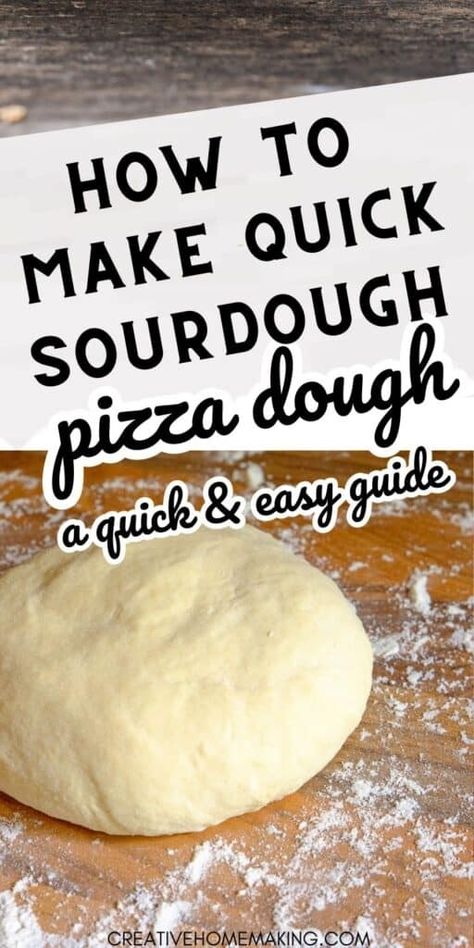 Love sourdough? You'll adore this speedy sourdough pizza dough recipe – ideal for busy weeknights and impromptu pizza parties! Pizza Dough Discard Recipe, Homemade Sourdough Pizza Dough, Fast Sourdough Pizza Dough, Pizza Dough From Sourdough Starter, Pizza Dough With Sourdough Discard, Gf Sourdough Pizza Crust, Starter Dough Recipes, Sourdough Pizza Dough Bread Machine, Easy Quick Sourdough Recipes