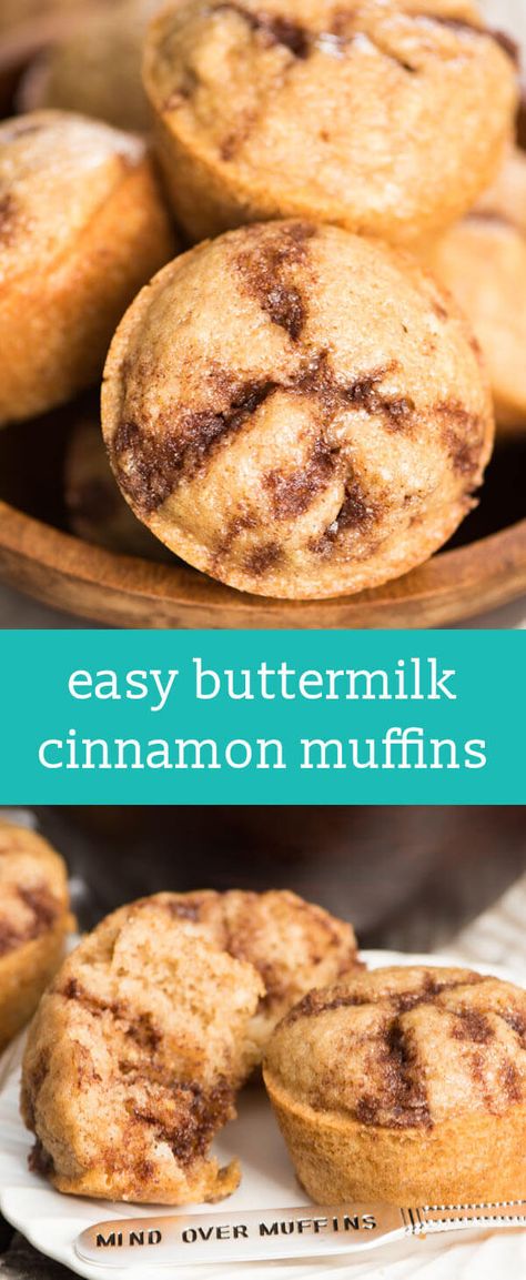 Quick Breakfast Muffins, Cinnamon Muffins Easy, Quick Muffins, Easy Muffin Recipe, Buttermilk Muffins, Breakfast Recipes Easy Quick, Muffins Healthy, Cinnamon Muffins, Healthy Breakfast Recipes Easy