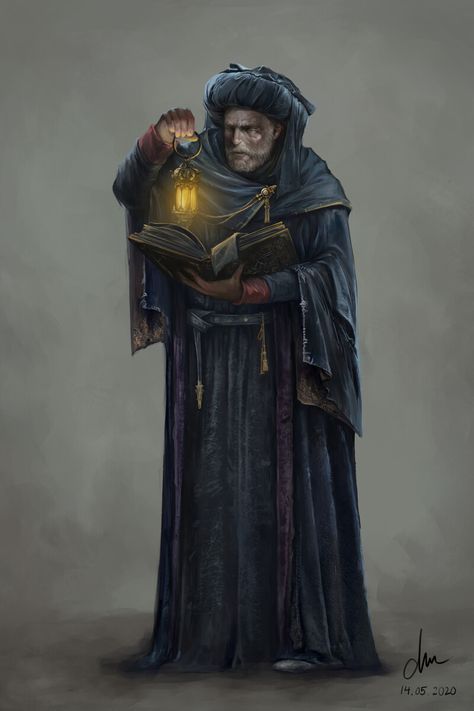 ArtStation - The Scholar, Dai Nguyen Dnd Scholar, Scholar Character Design, Fantasy Scholar, Scholar Art, Dark Fantasy World, Warhammer Fantasy Roleplay, Wallpaper Gold, Fantasy Wizard, World Of Darkness