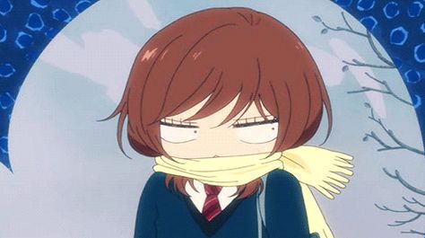 Yoshioka Futaba #gif Blue Spring Ride, Ao Haru, Ao Haru Ride, Blue Spring, Anime Character, Red, Hair, Anime, Blue