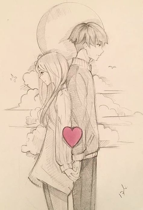 Arte Doodle, Sketches Of Love, Couple Drawing, Cute Couple Drawings, Cute Couple Art, Anime Love Couple, Couple Drawings, Love Drawings, Drawing Tutorials