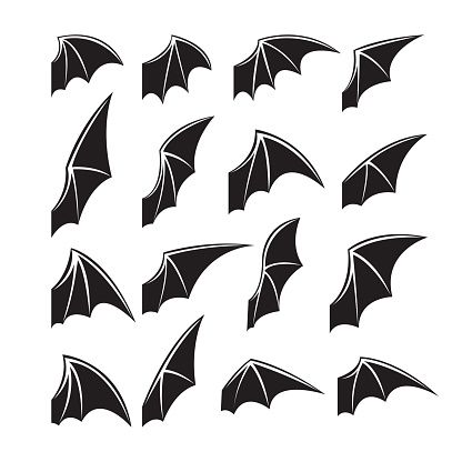 Wing Bird Angel - Free vector graphic on Pixabay Bat Wings Art Reference, Bat Wing Sketch, Bat Wing Drawing Reference, Bat Wing Outline, Bat Wings Illustration, Bat Wings Outline, Bat Wing Reference, Bat Wings Drawing Reference, Realistic Bat Drawing