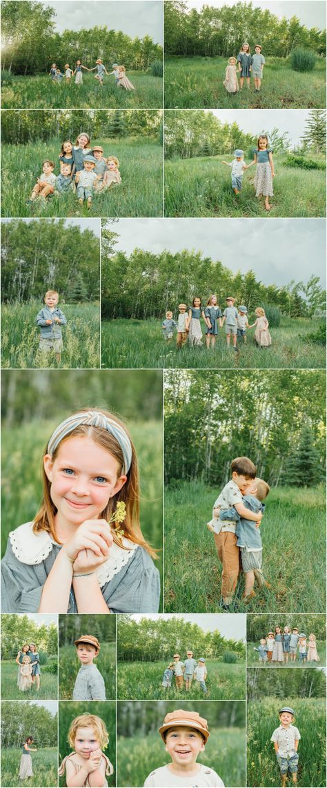 Cousins Photo Shoot Ideas, Cousins Family Pictures, Cousin Crew Photoshoot, Grandkids With Grandma Photos, Cousin Fall Picture Ideas, Family Photo Park Ideas, 4 Kids Photoshoot Poses, Grandchildren Photo Shoot, Toddler Cousin Photoshoot