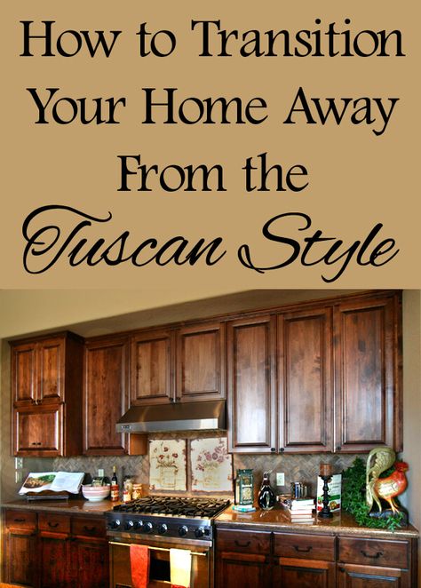 how to transition your home away from Tuscan style. Home inspo. Room ideas. Home decor. Room decor. Home. House interior. modern tuscan decor. kitchen inspo. kitchen ideas. Updating Tuscan Style, Tuscan Style Decorating, Tuscan Living Rooms, Style Toscan, Travertine Floor Tile, Tuscan Bathroom, Modern Tuscan, Tuscan Decor, Tuscan Style Homes