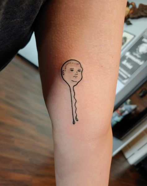 Bobby Pin Tattoo, Pin Tattoo, Adventure Time Tattoo, King Of The Hill, Modern Tattoos, Discreet Tattoos, Cartoon Tattoos, Funny Tattoos, Bobby Pin