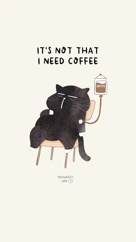 Cat And Coffee Wallpaper, Funny Coffee Illustration, Coffee Wallpaper Coffee Wallpaper Aesthetic, Cafe Wallpaper Aesthetic, Cute Cat Aesthetic Wallpaper, Coffee Wallpaper Aesthetic, Coffee Quotes Aesthetic, Aesthetic Wallpaper Images, Best Friend Illustration