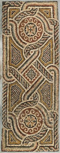 A ROMAN MARBLE MOSAIC PANEL Circa 4th-5th Century CE. Roman Design, Roman Mosaics, Ancient Roman Art, Byzantine Mosaic, Checker Pattern, Roman Mosaic, Art Ancien, Byzantine Art, Roman History