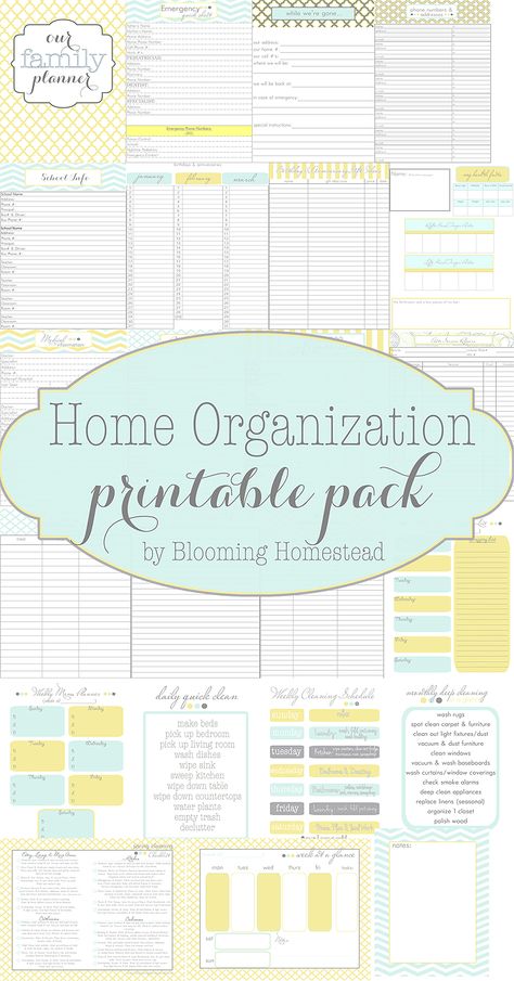 Time to get organized! - Page 5 of 5 - Blooming Homestead Household Binder, Home Management Binder, Printables Organizational, Home Organization Printables, Organizational Printables, To Do Planner, Home Binder, Bill Organization, Family Planner